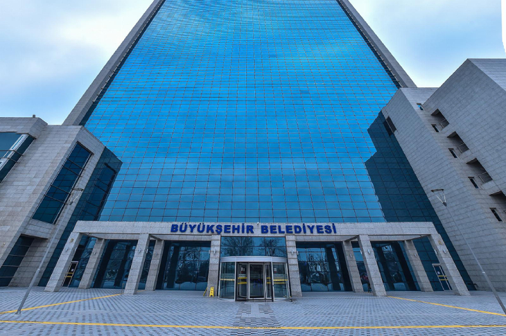 Ankara Büyükşehir Belediyesi hizmet binası.