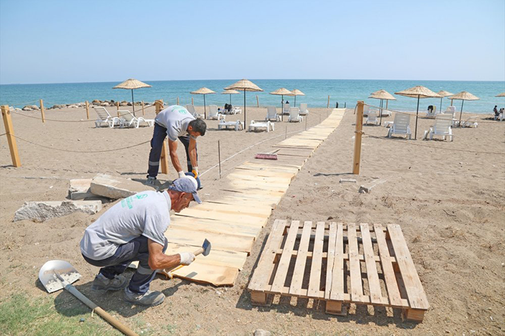 Mersin’de Soli Pompeipolis Parkı’na Deniz Rampası Yapıldı Mersin’de Soli Pompeipolis Parkı’na Deniz Rampası Yapıldı