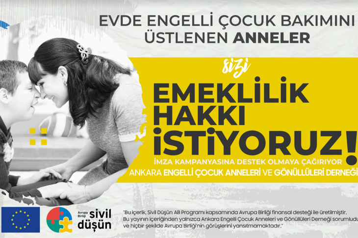 Engelli Bakımını Üstlenen Anneler Emeklilik Hakkı İstiyor Engelli Bakımını Üstlenen Anneler Emeklilik Hakkı İstiyor