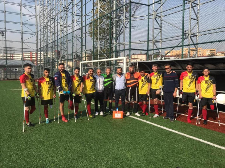 Melikgazi Belediyesi Ampute Futbol Takımında Farklı Galibiyet Sevinci