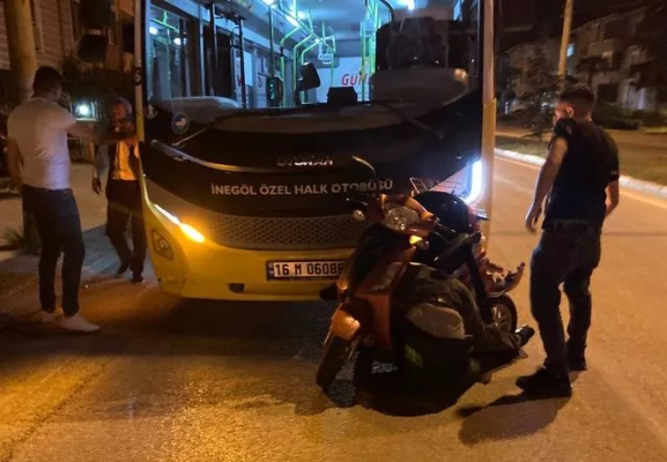 Bursa’daki Otobüsün Çarptığı Engelli Sürücü 20 Metre Sürüklendi