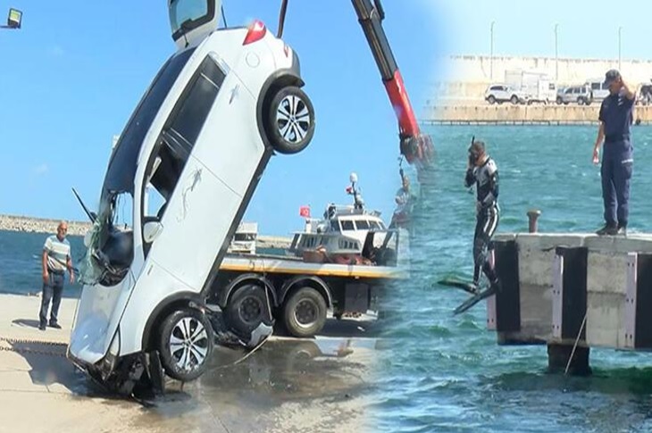 Şile’de Feçli İş İnsanına Ait Araç Denize Uçtu Şile’de Feçli İş İnsanına Ait Araç Denize Uçtu