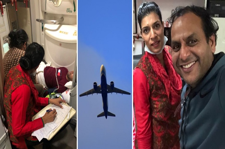 Uçakta 2 Kez Kalp Krizi Geçiren Yolcu 5 Saatlik Çabayla Hayata Döndü