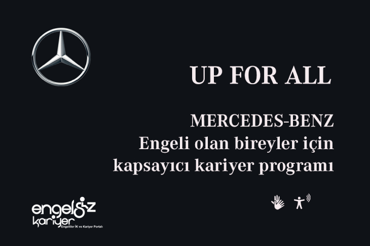 Mercedes-Benz Otomotiv UP FOR ALL Programı afişi.