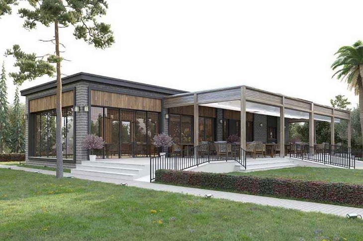 Engelsiz Hayal Kafe'nin dışarıdan bir görüntüsü objektife yansıyor.