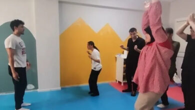 Yalova Üniversitesi Spor Bilimleri Fakültesi’nde engelli öğrencilere yönelik, rekreaktif spor yapılıyor.