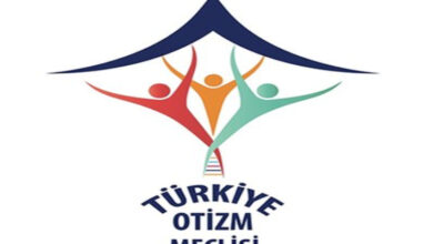 Görselin üst bölümünde lacivert renkli çatı benzeri bir simge var. Çatının altında 3 farklı renkte insan çizimi olduğu görülmektedir. Çatının altında soldan, sağa doğru kırmızı, turuncu ve yeşil renklerde insanlar var. İnsan çizimlerinin ayak bölümü birbirleri ile iç içe geçerek birlik beraberliği sembolize ediyor. Daha aşağıda ise her bir kelime aşağıda olacak şekilde Türkiye Otizm Meclisi yazıyor.