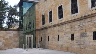 Anıtkabir’de kullanılan engelli asansörü.