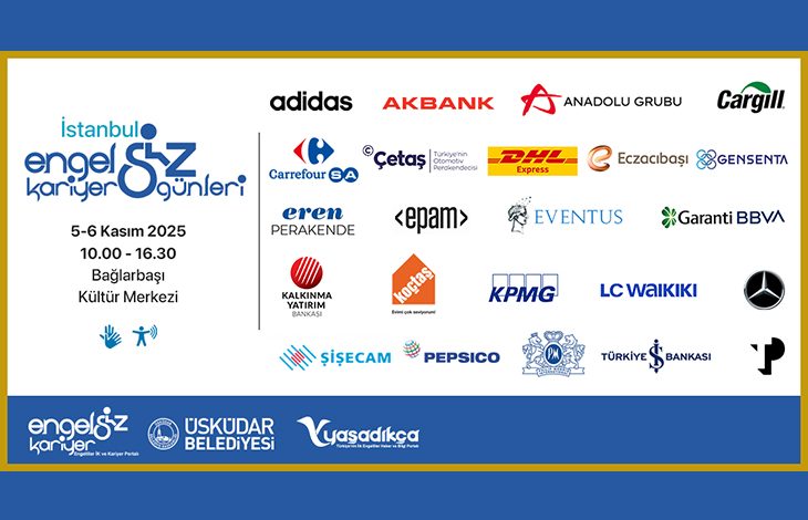 Engelsiz Kariyer Günlerİ'ne katılan firmaların logolarının olduğu görsel.