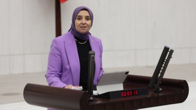 DEVA Partisi İstanbul Milletvekili ve Genel Başkan Yardımcısı Elif Esen, TBMM kürsüsünde konuşma yapıyor.
