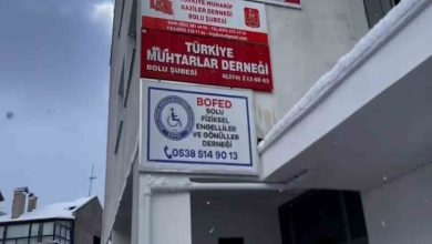 Fiziksel Engelliler ve Gönüllüler Derneği’nin tabelası.