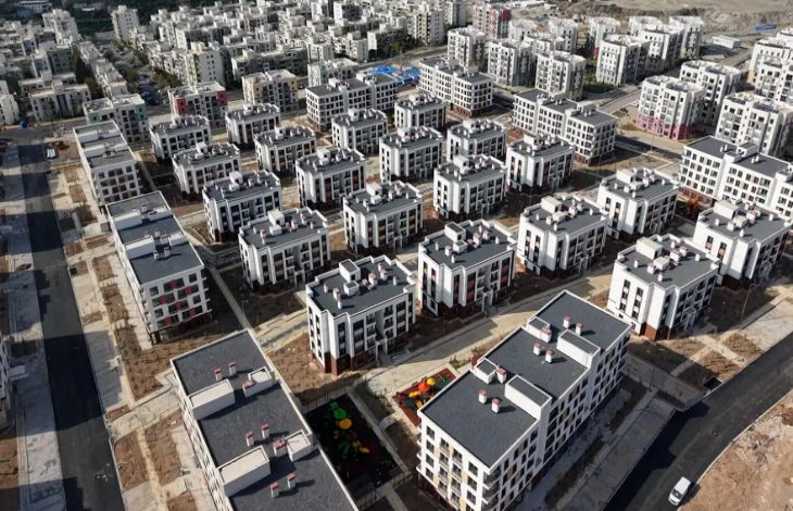 Kuş bakışı toplu konutlar.